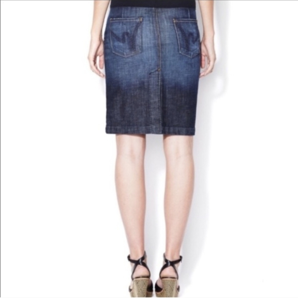 Citizens Of Humanity Novak Stretch #358 Pencil Skirt  Dark Denim - 26